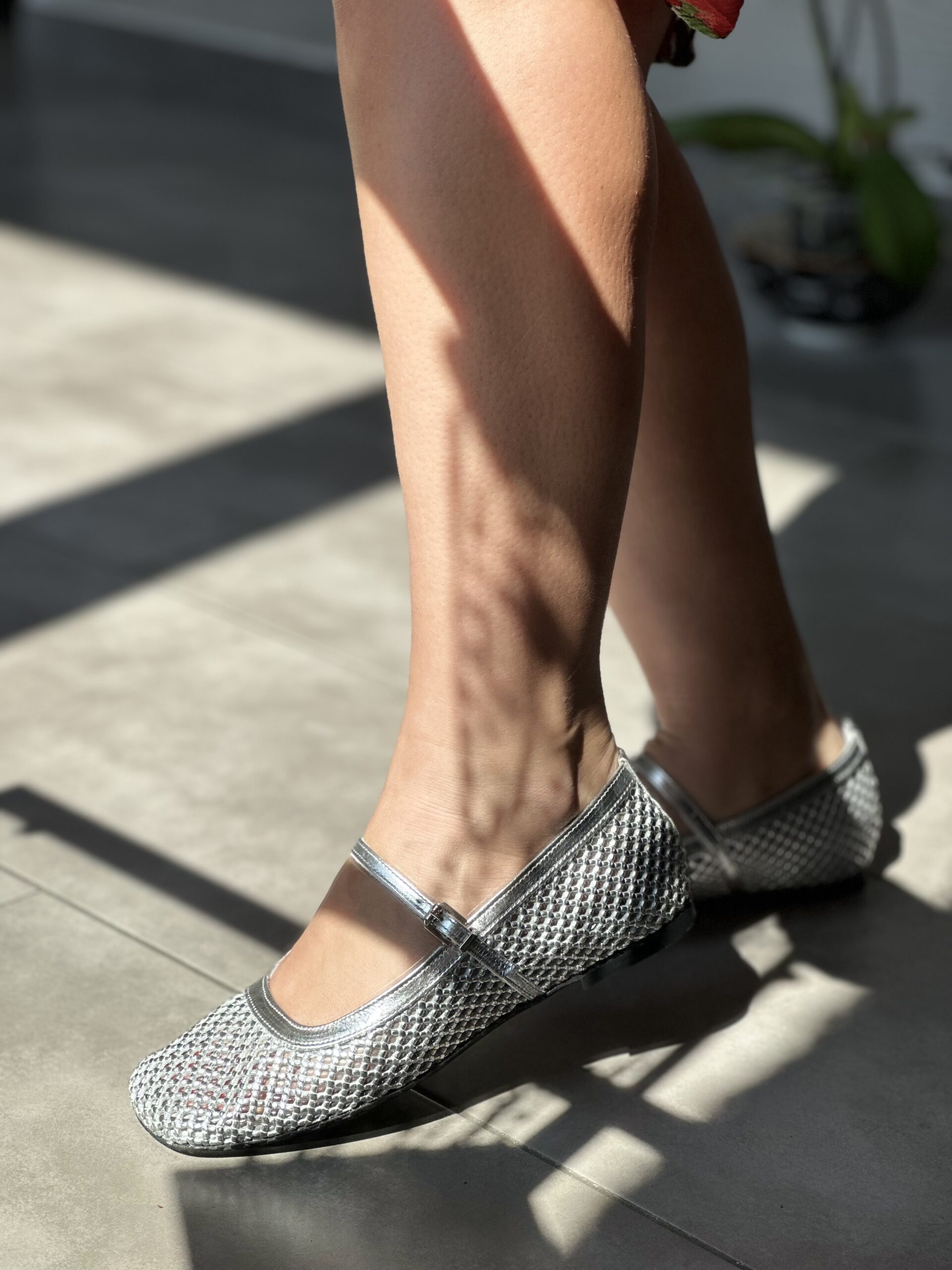 Amelia Ballerina Laminata Argento PoeVe