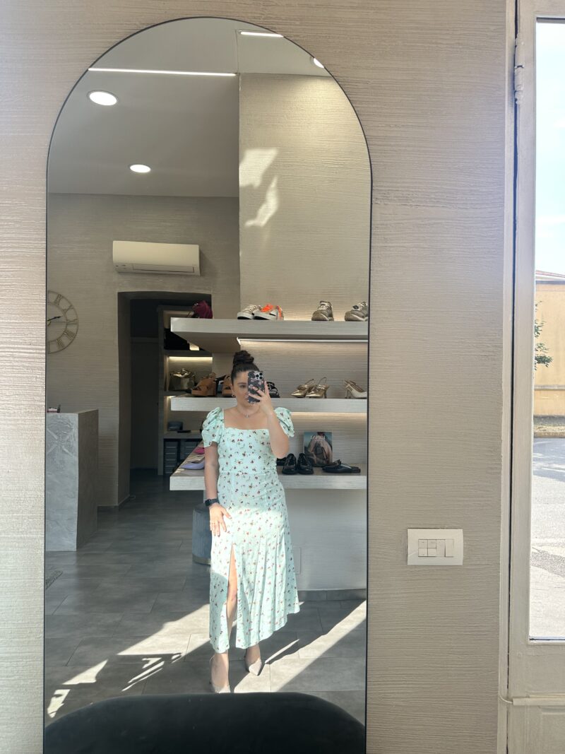 Yohanna – Abito con Scollo Squadrato • Saint Tropez Vert – Mar de Margaritas - immagine 3
