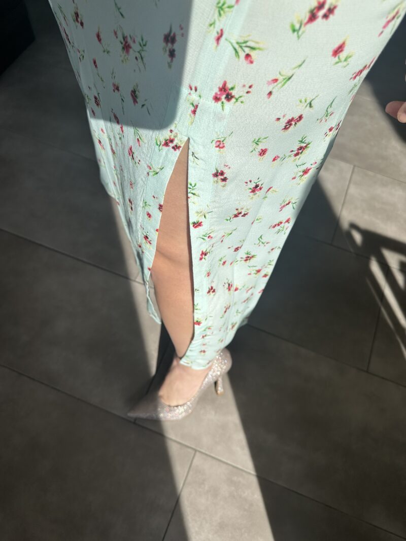 Yohanna – Abito con Scollo Squadrato • Saint Tropez Vert – Mar de Margaritas - immagine 4